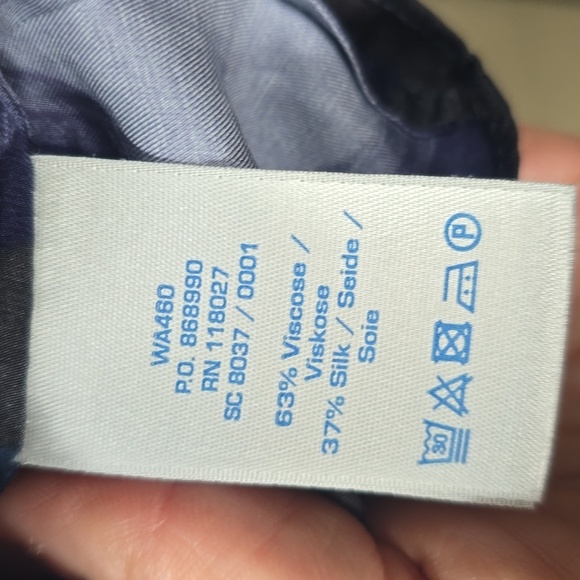 Boden Ravello Silk Blend Short Sleeve Circle Print Blouse 6 - Picture 7 of 8